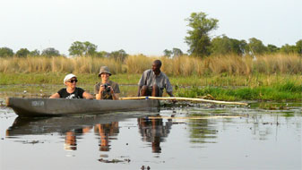 Mokoro ride in the Okavango Delta
